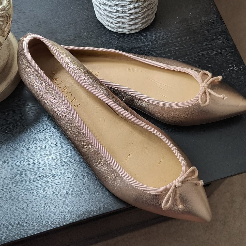 Talbots Rose Gold (Pink) Size 9M Ballet Flat